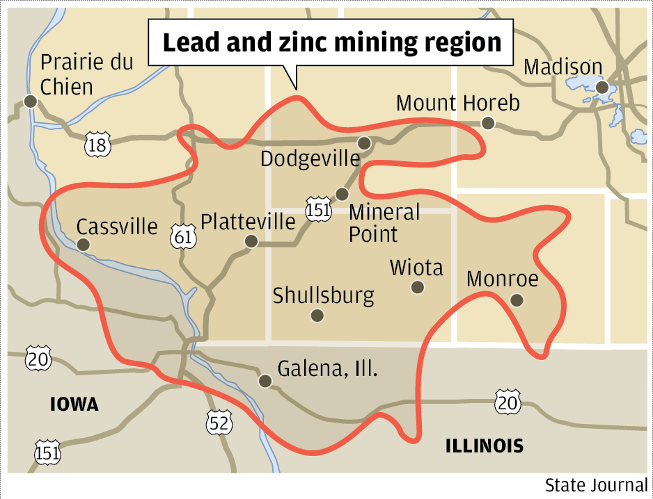 Lead mining area